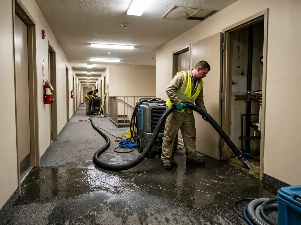 multi-unit-apartment-hallway-f-005 — frequently asked questions, Emergency Burst Pipe Water Extraction & Removal in Mattawan…